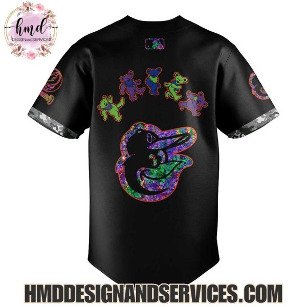 2025 Baltimore Orioles x Grateful Dead Special Edition Baseball Jersey