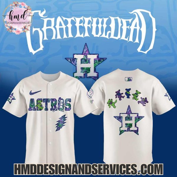 2025 Houston Astros x Grateful Dead Limited Edition Baseball Jersey