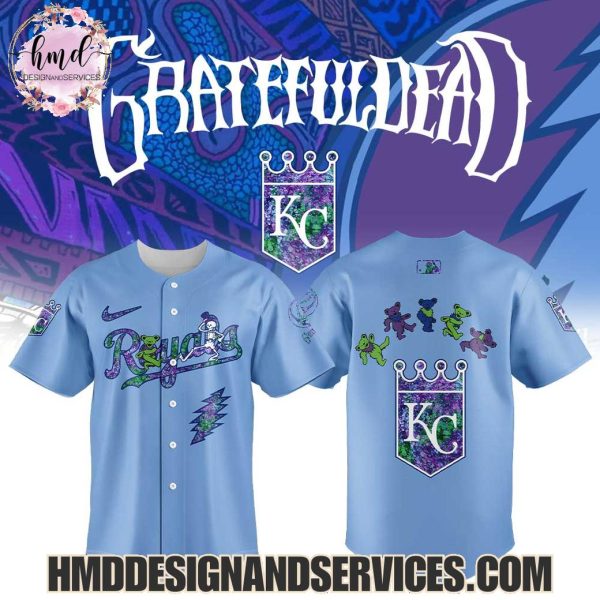 2025 Kansas City Royals x Grateful Dead Special Edition Baseball Jersey