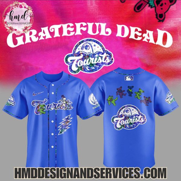 Asheville Tourists x Grateful Dead 2025 Special Edition Baseball Jersey