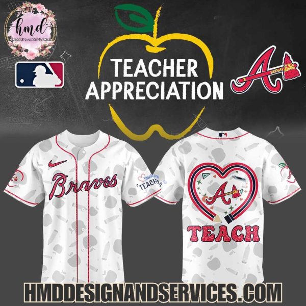 Atlanta Braves 2025 Teacher Appreciation Limited Edition Baseball Jersey