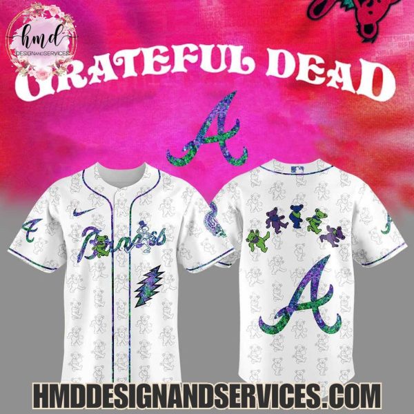 Atlanta Braves x Grateful Dead 2025 Special Edition Baseball Jersey