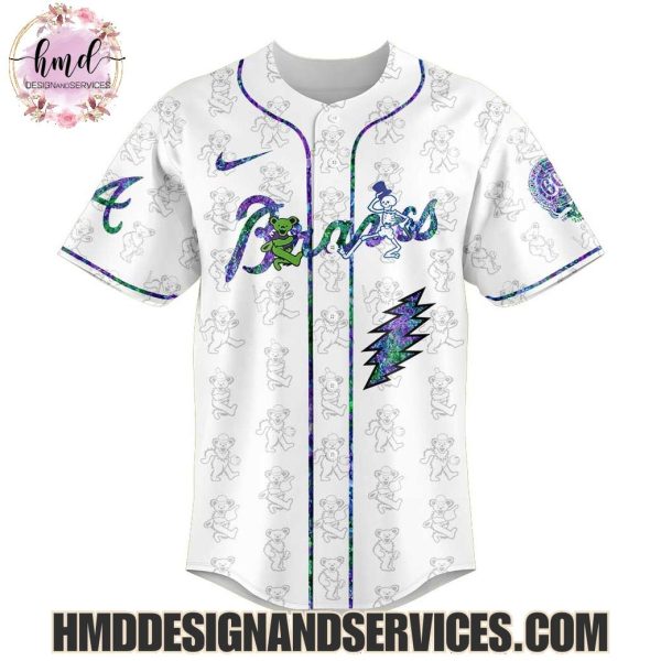 Atlanta Braves x Grateful Dead 2025 Special Edition Baseball Jersey