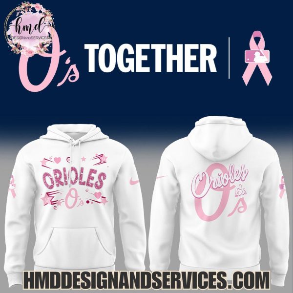 Baltimore Orioles Cancer Awareness Month Together 2025 Limited Edition Hoodie