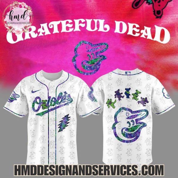 Baltimore Orioles x Grateful Dead 2025 Special Edition Baseball Jersey
