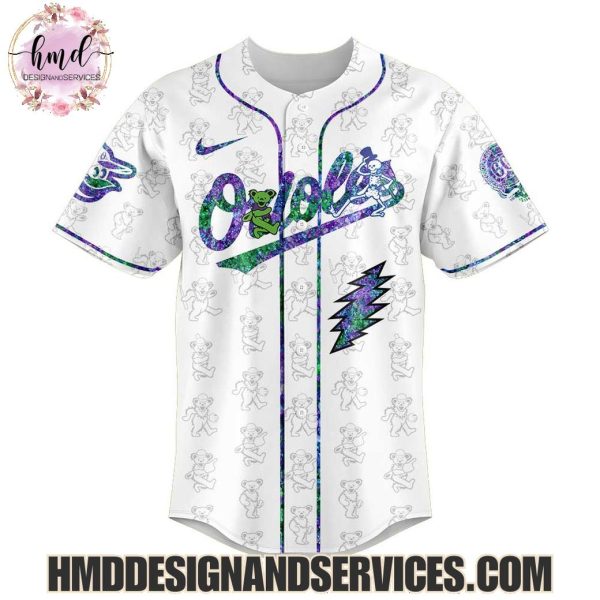 Baltimore Orioles x Grateful Dead 2025 Special Edition Baseball Jersey