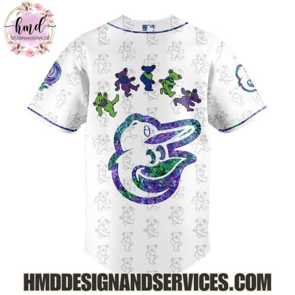Baltimore Orioles x Grateful Dead 2025 Special Edition Baseball Jersey