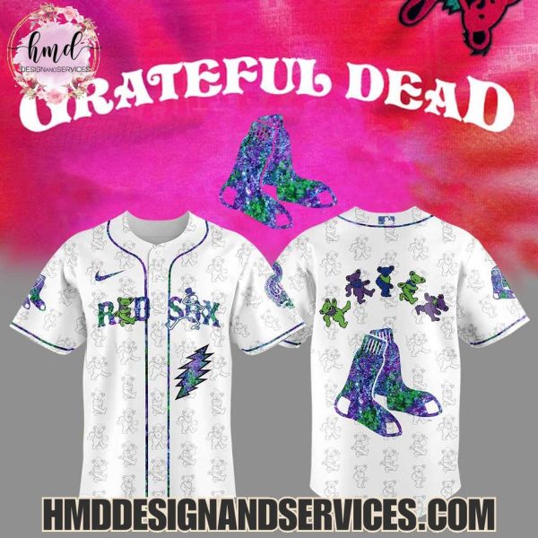 Boston Red Sox x Grateful Dead 2025 Special Edition Baseball Jersey