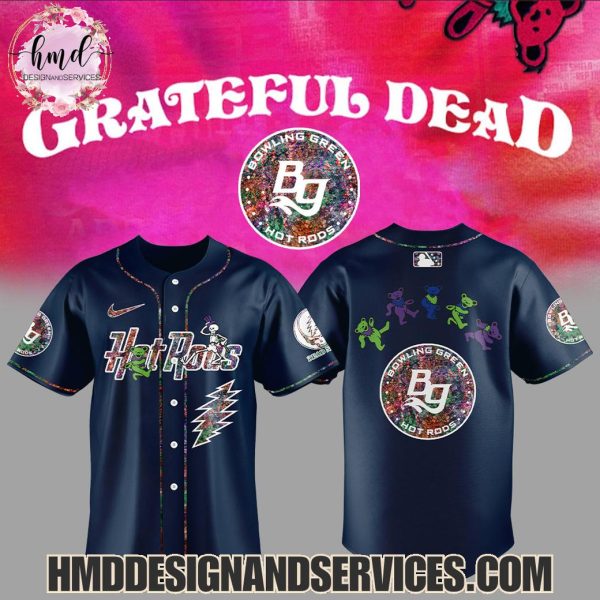 Bowling Green Hot Rods x Grateful Dead 2025 Special Edition Baseball Jersey