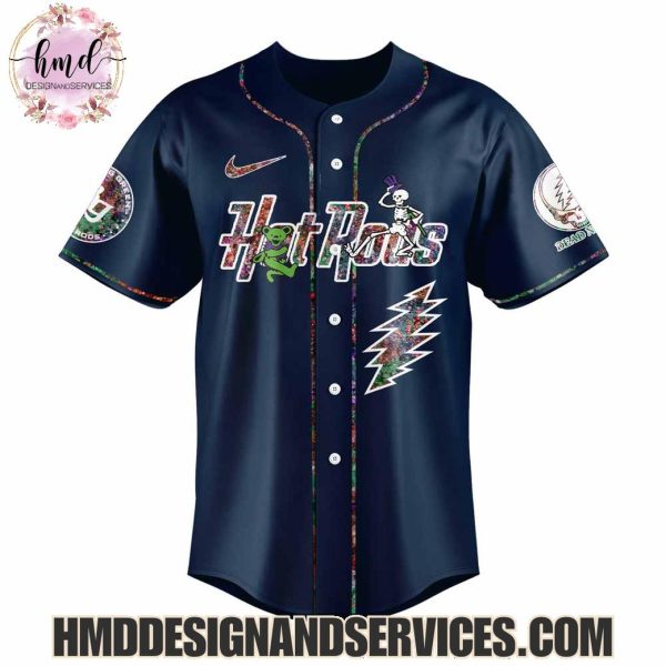 Bowling Green Hot Rods x Grateful Dead 2025 Special Edition Baseball Jersey
