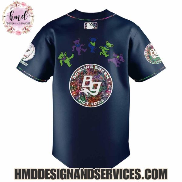 Bowling Green Hot Rods x Grateful Dead 2025 Special Edition Baseball Jersey