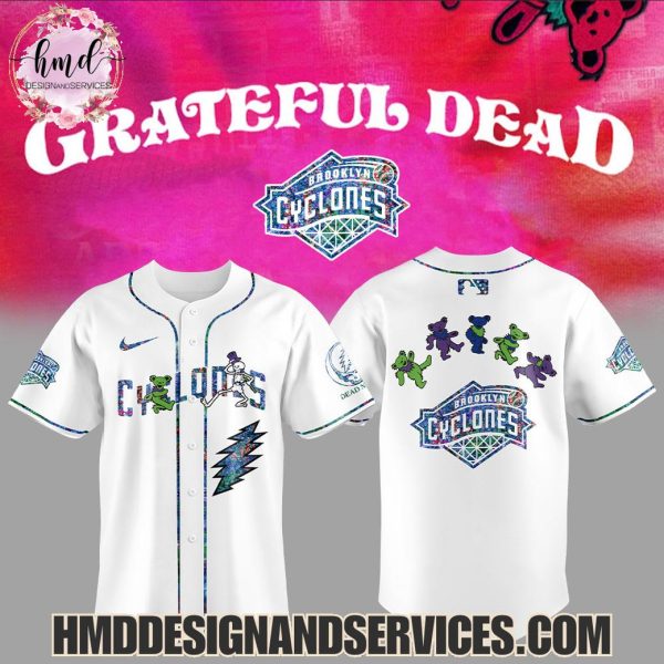 Brooklyn Cyclones x Grateful Dead 2025 Limited Edition Baseball Jersey