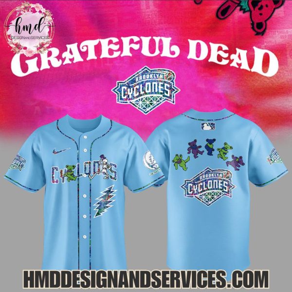 Brooklyn Cyclones x Grateful Dead 2025 Special Edition Baseball Jersey