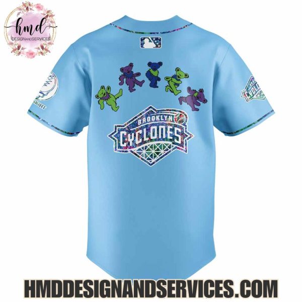 Brooklyn Cyclones x Grateful Dead 2025 Special Edition Baseball Jersey