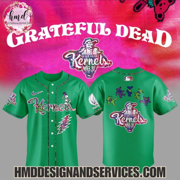 Cedar Rapids Kernels x Grateful Dead 2025 Limited Edition Baseball Jersey