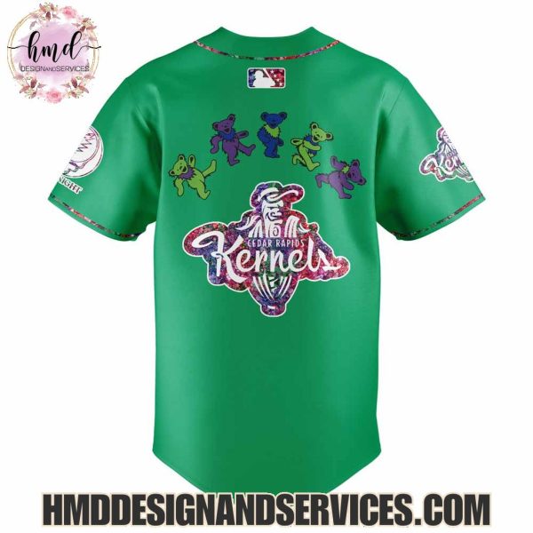 Cedar Rapids Kernels x Grateful Dead 2025 Limited Edition Baseball Jersey