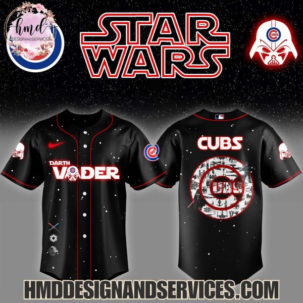 Chicago Cubs Star Wars Darth Vader Night 2025 Limited Edition Baseball Jersey
