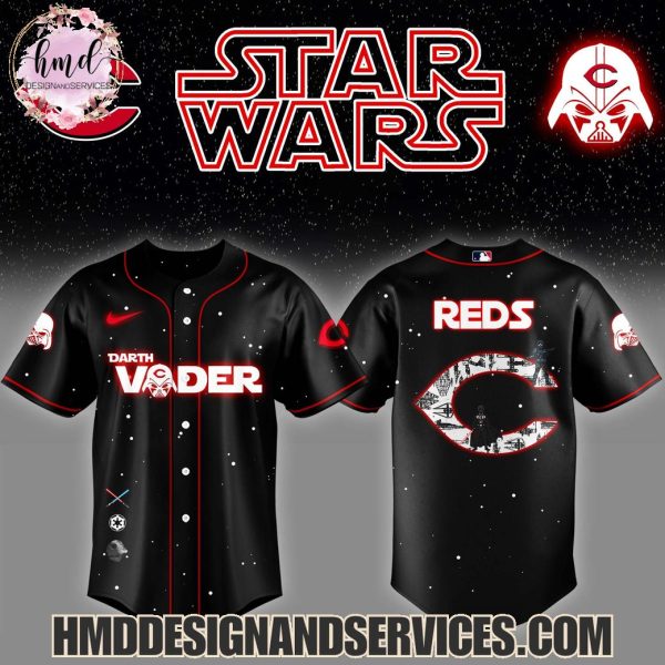 Cincinnati Reds Star Wars Darth Vader Night 2025 Limited Edition Baseball Jersey