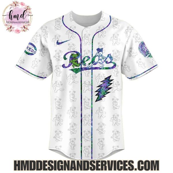 Cincinnati Reds x Grateful Dead 2025 Special Edition Baseball Jersey
