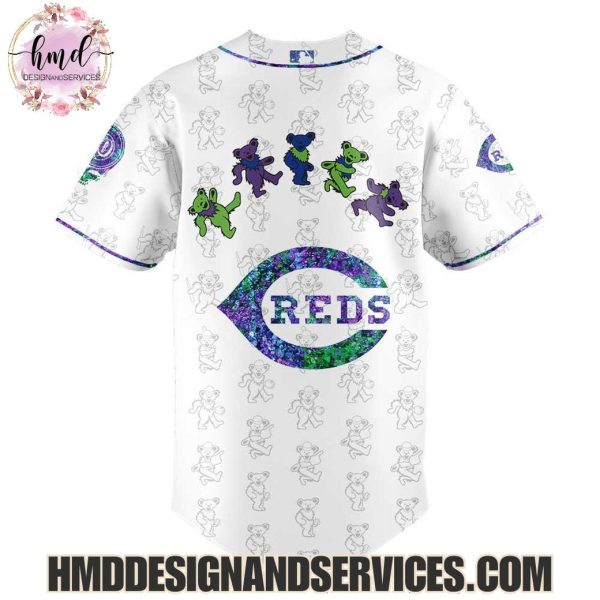 Cincinnati Reds x Grateful Dead 2025 Special Edition Baseball Jersey