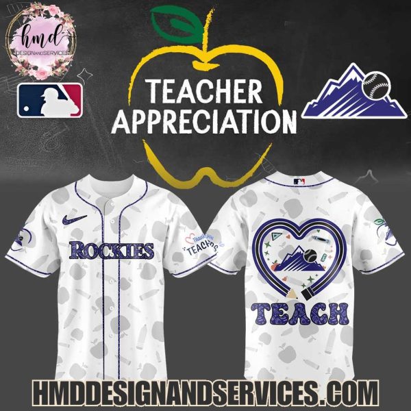 Colorado Rockies 2025 Teacher Appreciation Limited Edition Baseball Jersey