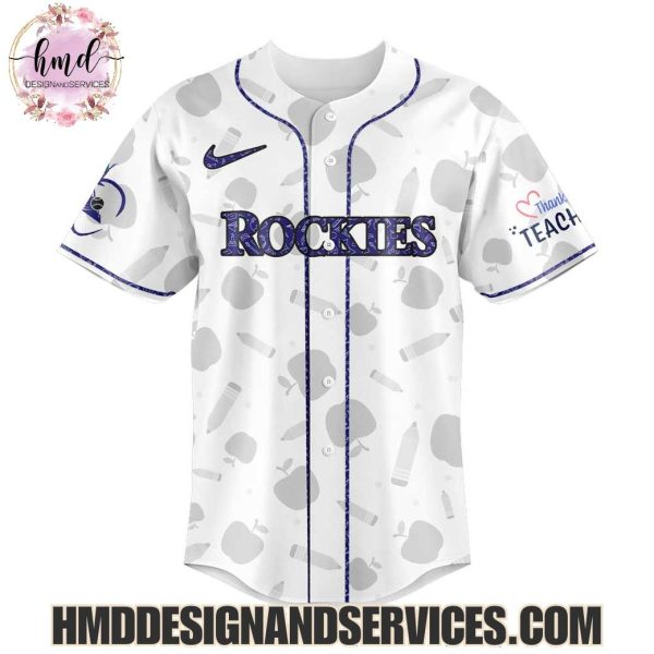 Colorado Rockies 2025 Teacher Appreciation Limited Edition Baseball Jersey