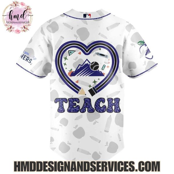 Colorado Rockies 2025 Teacher Appreciation Limited Edition Baseball Jersey