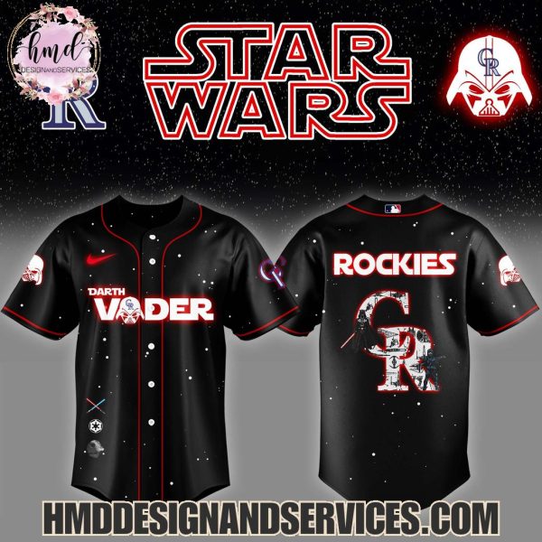Colorado Rockies Star Wars Darth Vader Night 2025 Limited Edition Baseball Jersey
