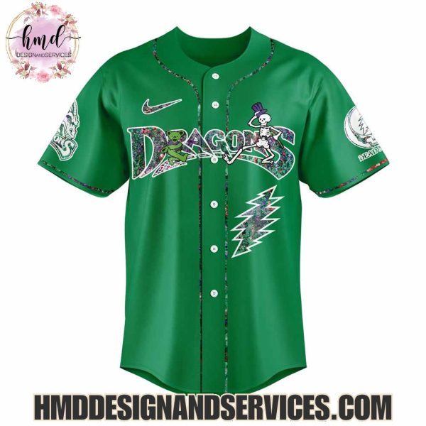 Dayton Dragons x Grateful Dead 2025 Limited Edition Baseball Jersey