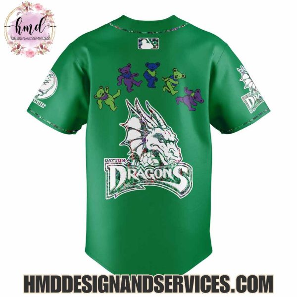 Dayton Dragons x Grateful Dead 2025 Limited Edition Baseball Jersey