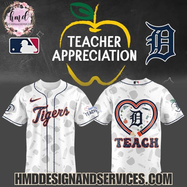 Detroit Tigers 2025 Teacher Appreciation Limited Edition Baseball Jersey
