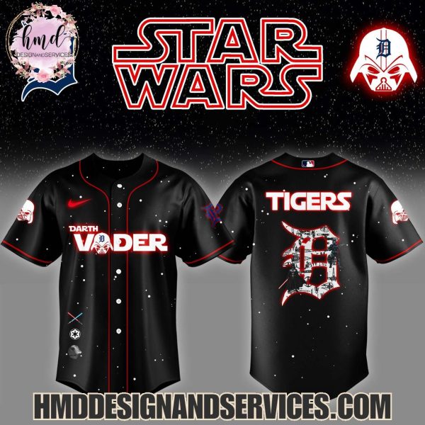 Detroit Tigers Star Wars Darth Vader Night 2025 Limited Edition Baseball Jersey