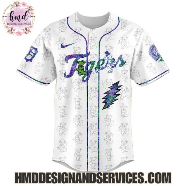 Detroit Tigers x Grateful Dead 2025 Special Edition Baseball Jersey