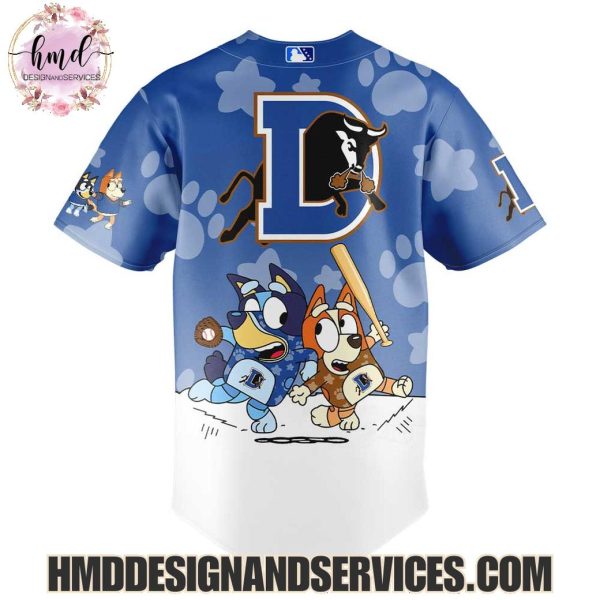 Durham Bulls Bluey And Bingo 2025 Limited Edition Baseball Jersey