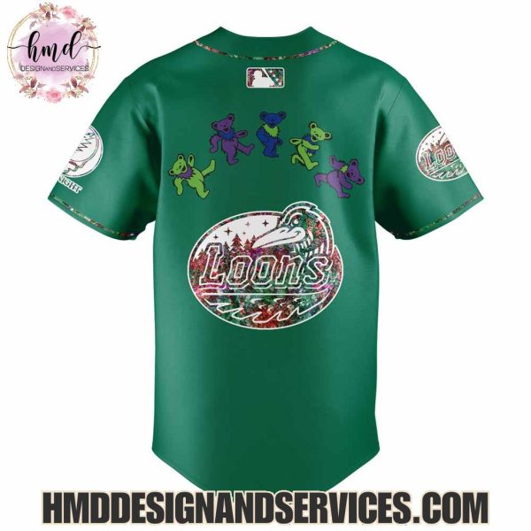 Great Lakes Loons x Grateful Dead 2025 Limited Edition Baseball Jersey