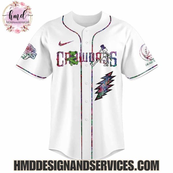 Hickory Crawdads x Grateful Dead 2025 Limited Edition Baseball Jersey