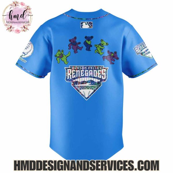Hudson Valley Renegades x Grateful Dead 2025 Special Edition Baseball Jersey