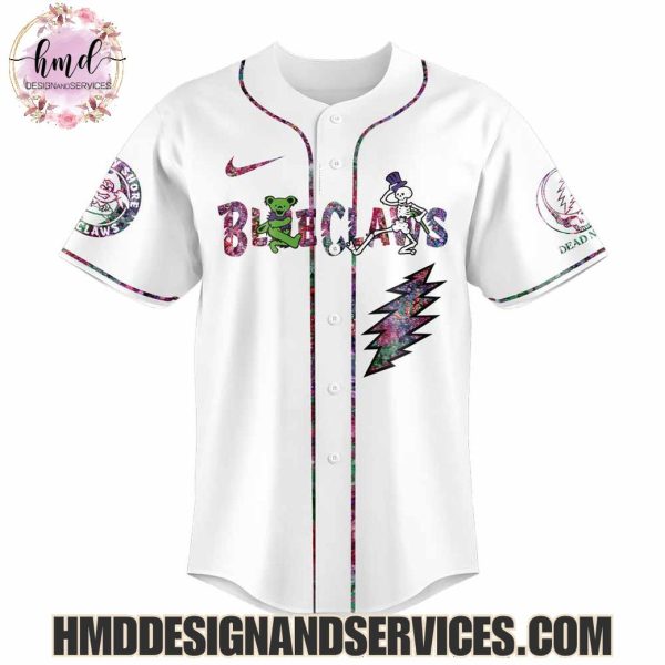 Jersey Shore BlueClaws x Grateful Dead 2025 Limited Edition Baseball Jersey
