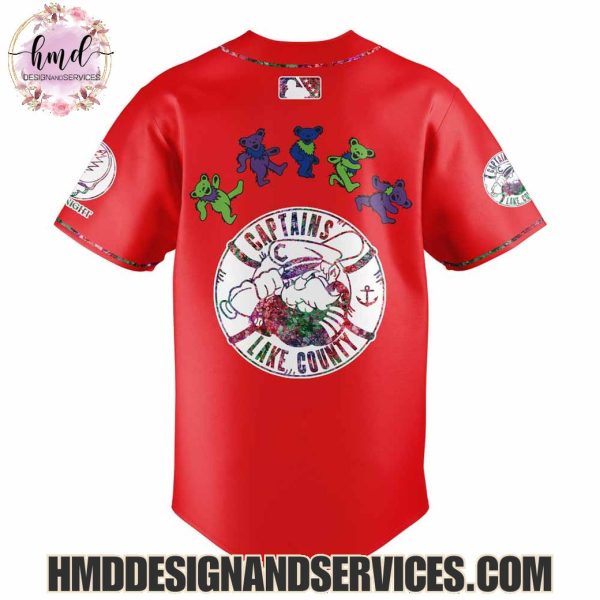 Lake County Captains x Grateful Dead 2025 Limited Edition Baseball Jersey