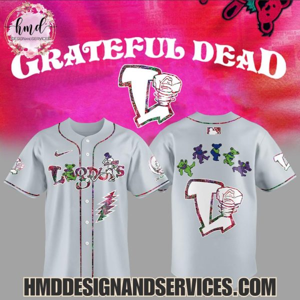 Lansing Lugnuts x Grateful Dead 2025 Limited Edition Baseball Jersey