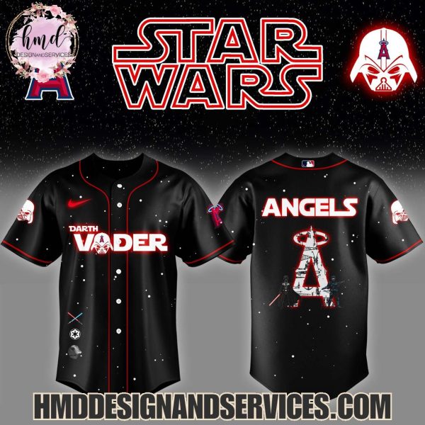 Los Angeles Angels Star Wars Darth Vader Night 2025 Limited Edition Baseball Jersey