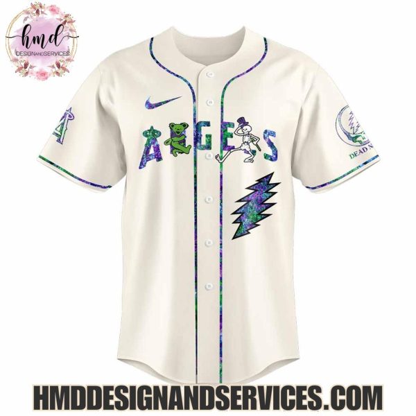 Los Angeles Angels x Grateful Dead 2025 Limited Edition Baseball Jersey