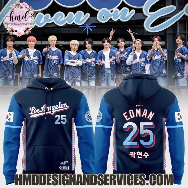 Los Angeles Dodgers Korean Heritage Night 2025 Custom Name Limited Edition Hoodie
