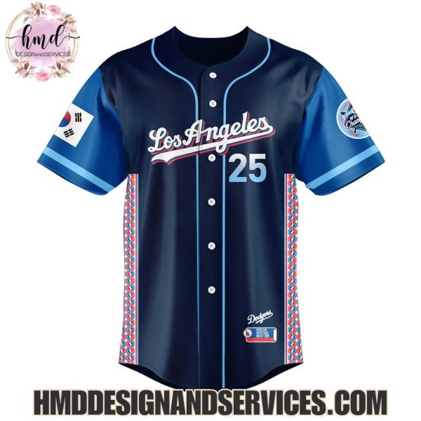 Los Angeles Dodgers Korean Heritage Night 2025 Custom Name Limited Edition Hoodie