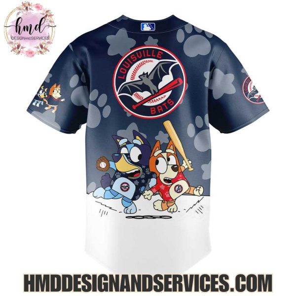 Louisville Bats Bluey And Bingo 2025 Limited Edition Baseball Jersey