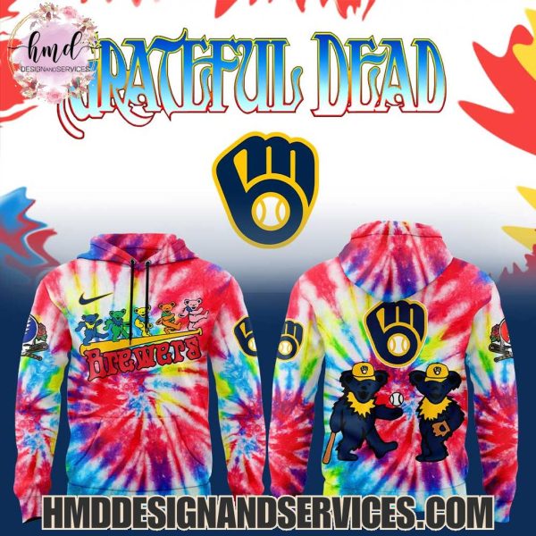 Milwaukee Brewers x Grateful Dead 2025 Special Edition Hoodie