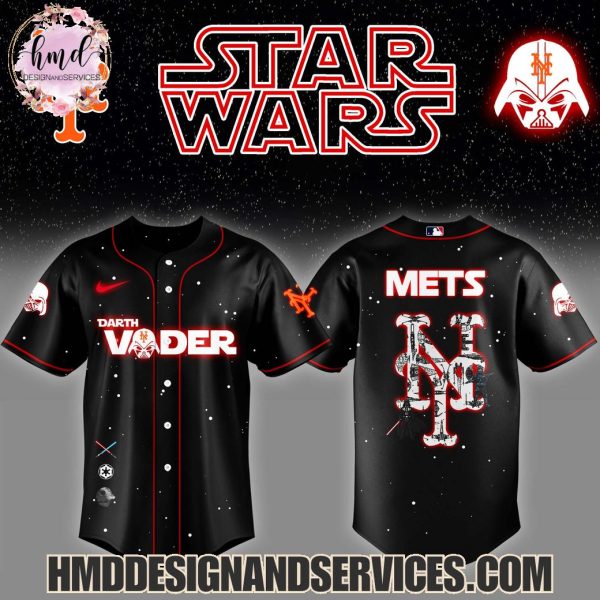 New York Mets Star Wars Darth Vader Night 2025 Limited Edition Baseball Jersey