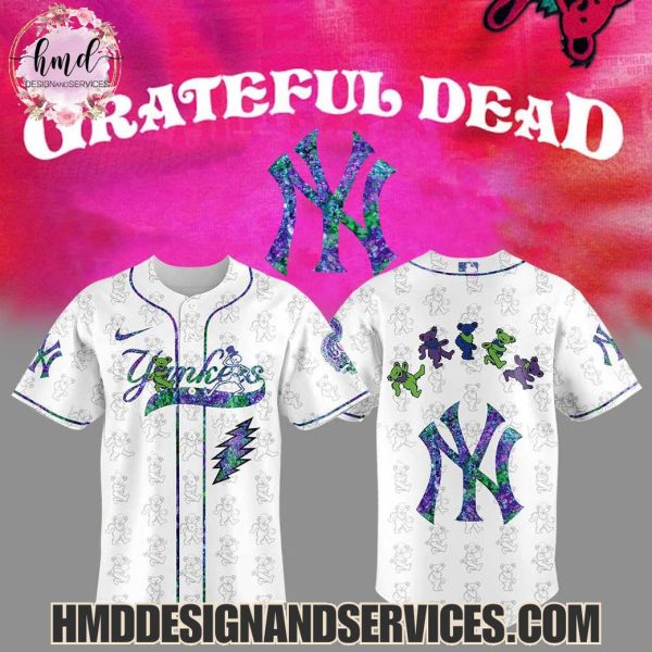New York Yankees x Grateful Dead 2025 Special Edition Baseball Jersey