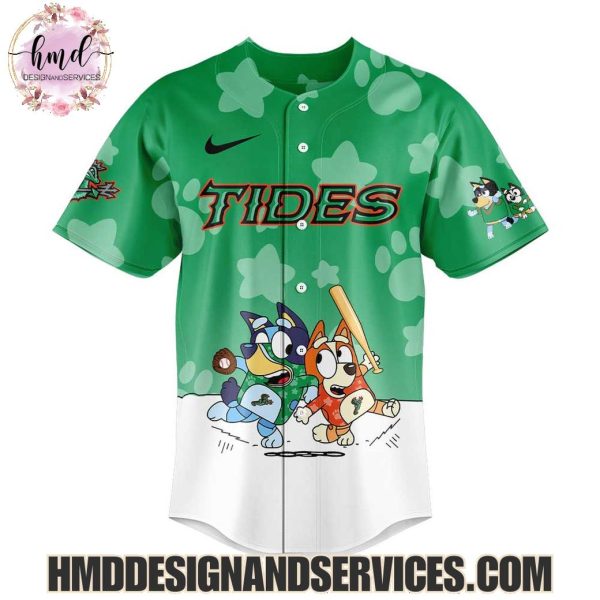 Norfolk Tides Bluey And Bingo 2025 Limited Edition Baseball Jersey