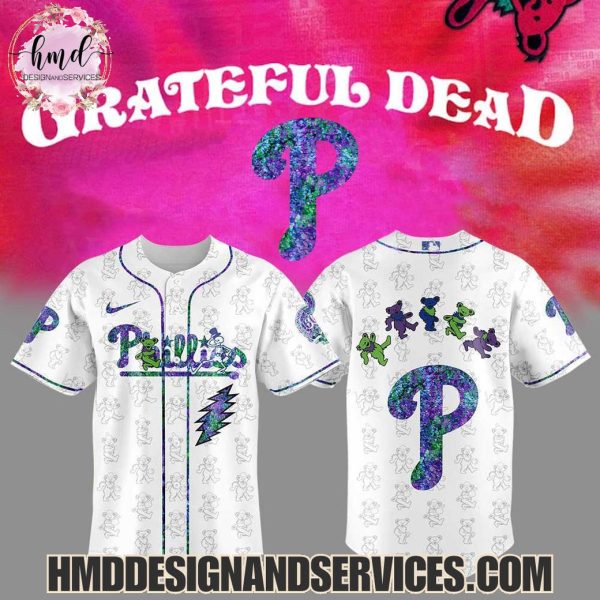 Philadelphia Phillies x Grateful Dead 2025 Special Edition Baseball Jersey